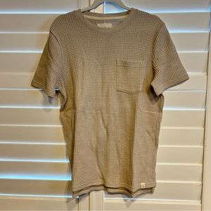 UpWest Short Sleeved Thermal Shirt Tan Size M